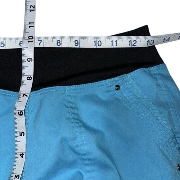 Purple Label Yoga Turquoise Scrub Pants XS Elastic Waist Womens Lightweight Stre - Picture 10 of 10